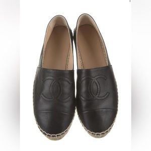 Chanel leather espadrilles